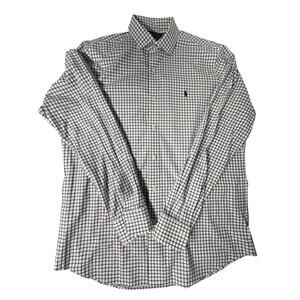 Ralph Lauren Shirt Men’s Large Classic Fit Red Blue Plaid Button Down Pony Logo